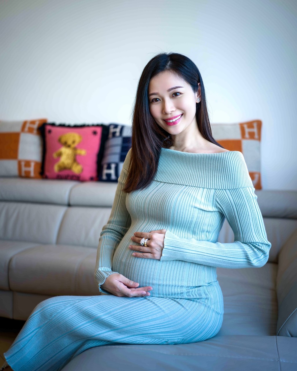 楊秀惠表示兩個女兒都很高興有龍年弟弟陪伴玩耍。