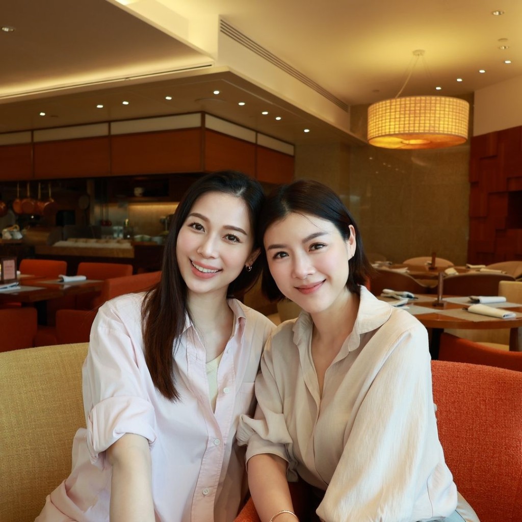 楊秀惠在IG分享多張與陳茵媺聚餐的合照。