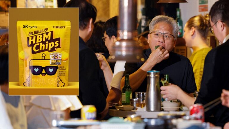 黃仁勳訪韓引發美食效應 便利店餅乾與炸雞店銷售大幅增長
