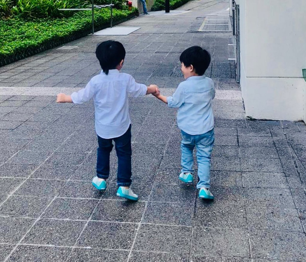 楊采妮的兒子們從未正式公開露面。