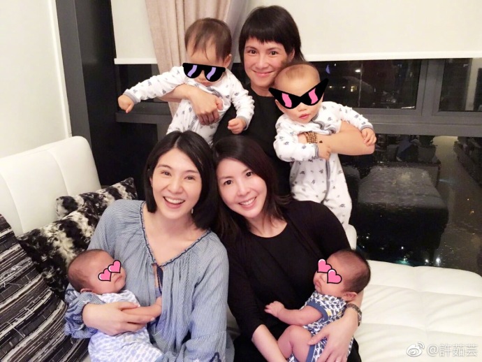 楊采妮曾帶孩子與李心潔、許茹芸聚會。