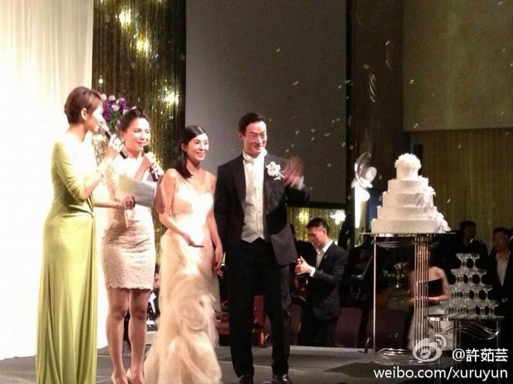 楊采妮與邱韶智當年的婚禮場面盛大。