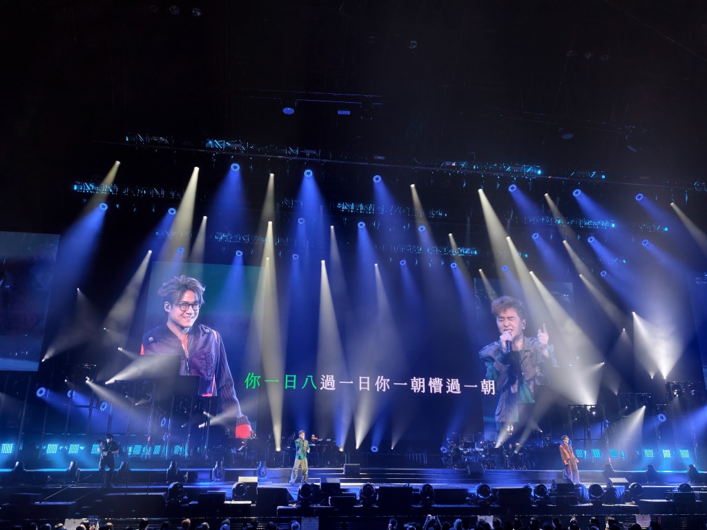 二人演繹林子祥高難度 Rap 歌《阿Lam日記》,掀起首個高潮。