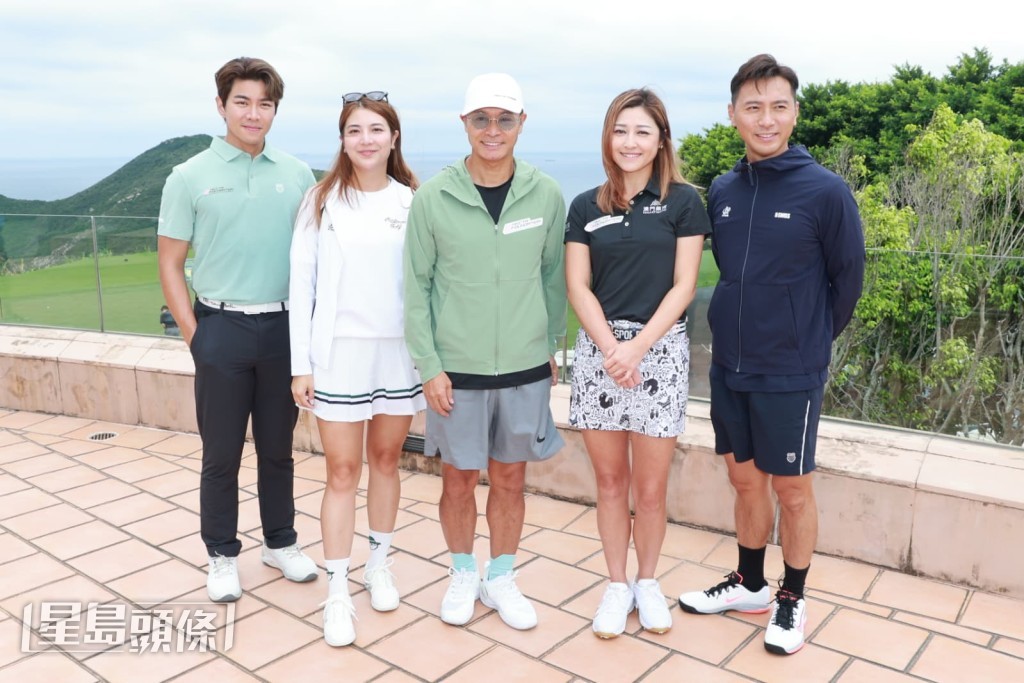 羅天宇、單文柔、郭晉安、李思雅、黃子恆(左起)一同出席活動。