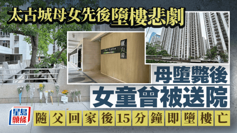 太古城母女墮樓事件 母為公院社工 女童曾接受心理評估