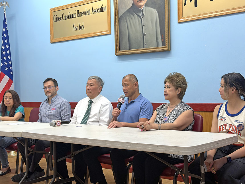 州議會通過叫「爸爸、媽媽」為「家長1、家長2」法案，成為劉醇逸背書張偉立記者會上的核心焦點。
