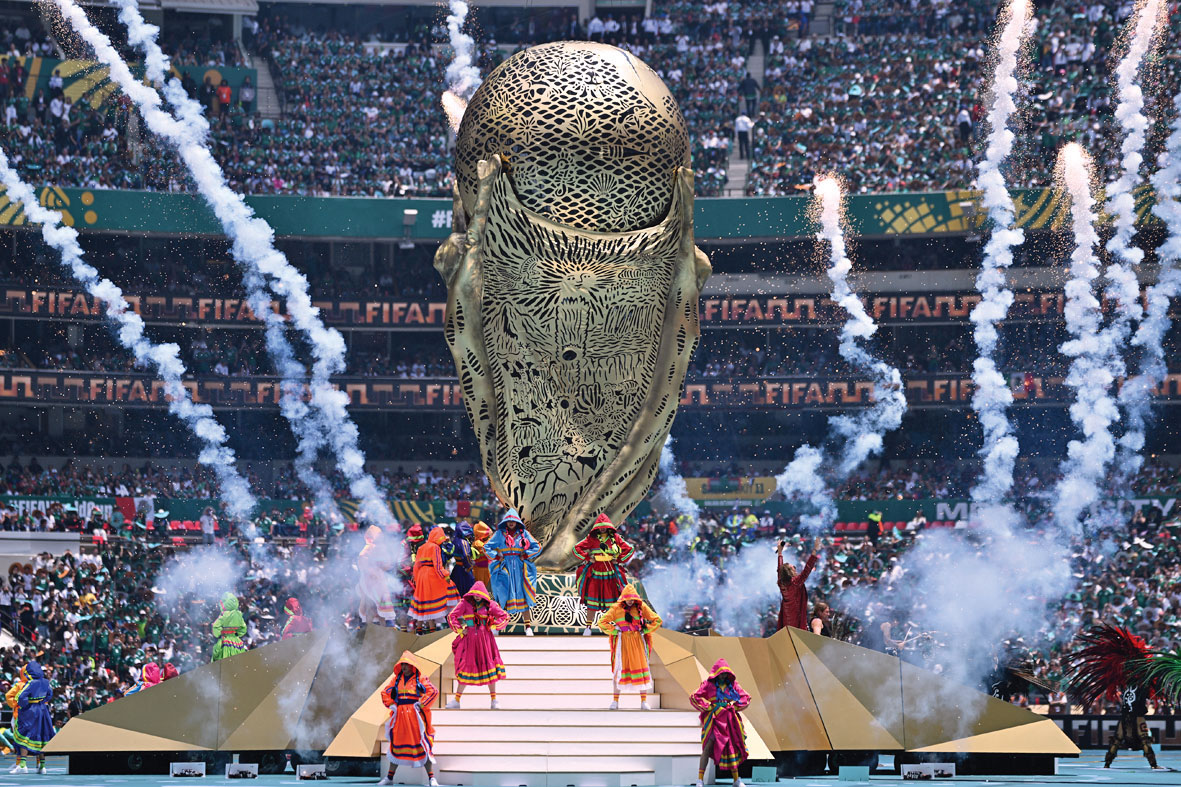 2026美加墨世界盃足球賽開幕式在墨西哥墨西哥城體育場舉行。新華社