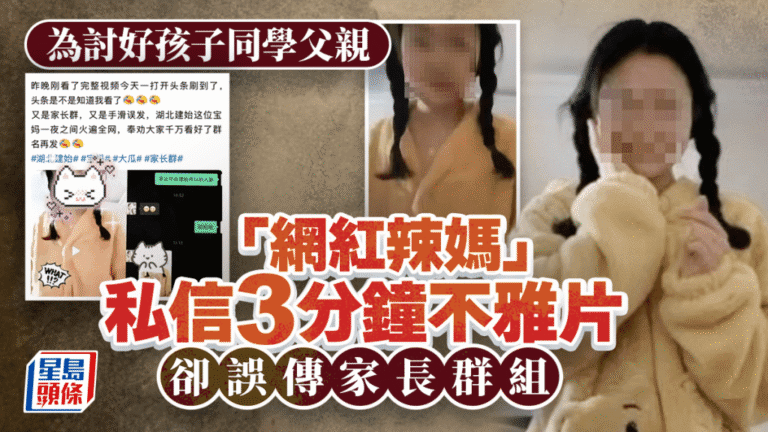 湖北小學家長群組誤傳不雅影片 涉事女家長被指為直播主
