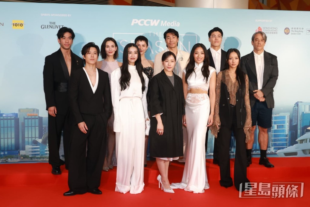 《THE SEASON》一眾演員在首映禮上合照。