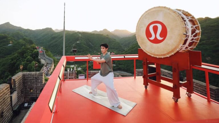 Lululemon長城活動鼓具爭議 被指涉虛假宣傳