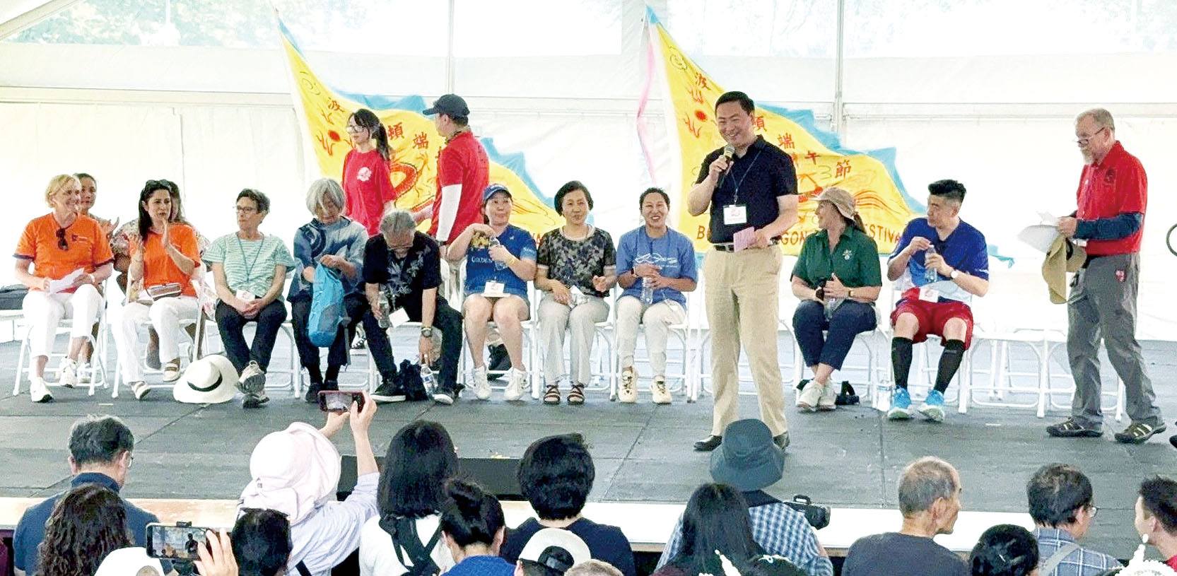 陳立總領事在開幕式中致詞。 主辦方提供