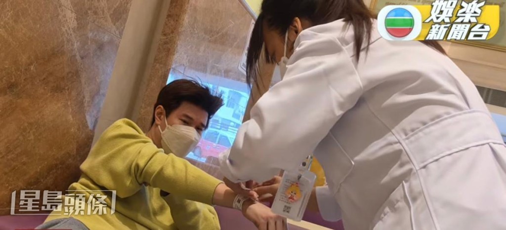 經醫生初步診斷，決定安排他住院一晚，以便進行全面身體檢查。