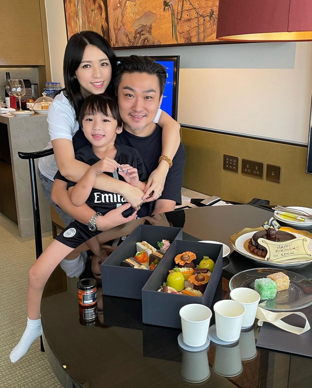 孫慧雪婚後一年誕下大仔Riley。