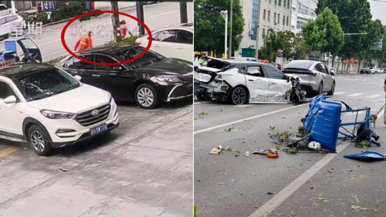 江蘇私家車高速撞擊清潔工 肇事司機逃逸 同行女子疑頂包