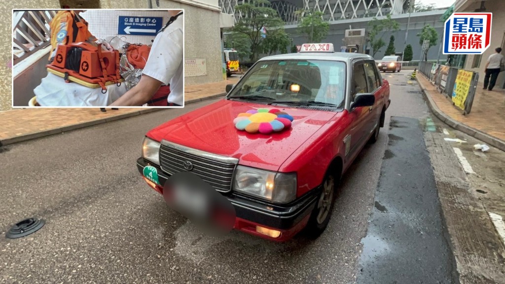 將軍澳彩明苑男童過路遭的士撞倒 清醒送院治理