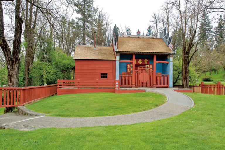 威佛維爾關帝廟州立歷史公園（Weaverville Joss House State Historic Park）園內的雲林廟。加州州立公園局