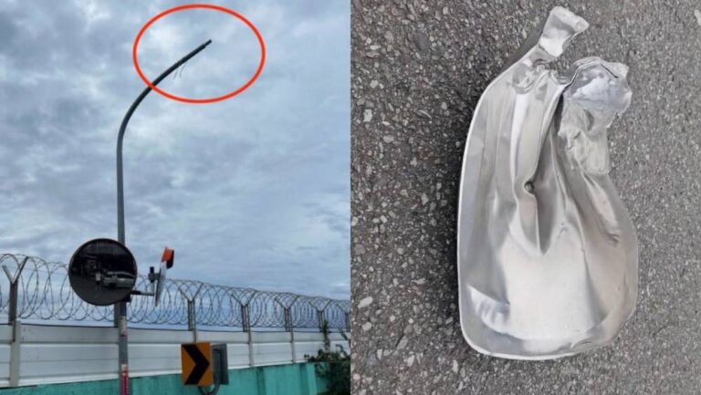花蓮F-16V戰機降落疑高度過低 撞毀路燈波及民車
