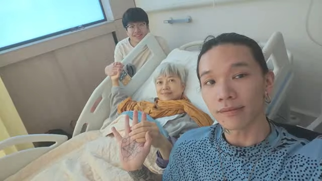 接受手術前,陳敏兒曾與兩名兒子盡訴心中情。