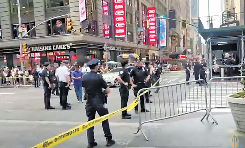 案發後警方對事發地進行了封街。 Citizen截圖