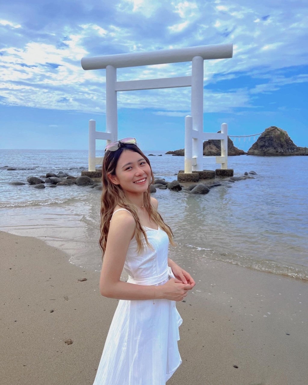 關珮姿樣子清純甜美,入行後被封為「宅男女神」。