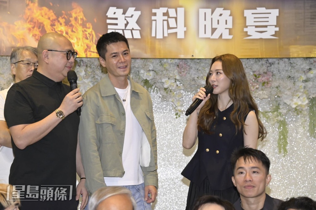 王敏奕在活動中稱讚拍檔羅子溢與Bob的表現。