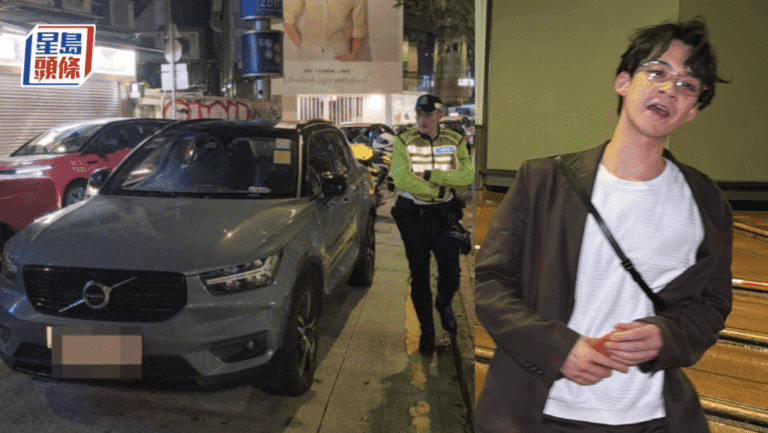 銅鑼灣私家車行車不穩被截查 男司機涉酒駕被捕 藝人余德丞為乘客