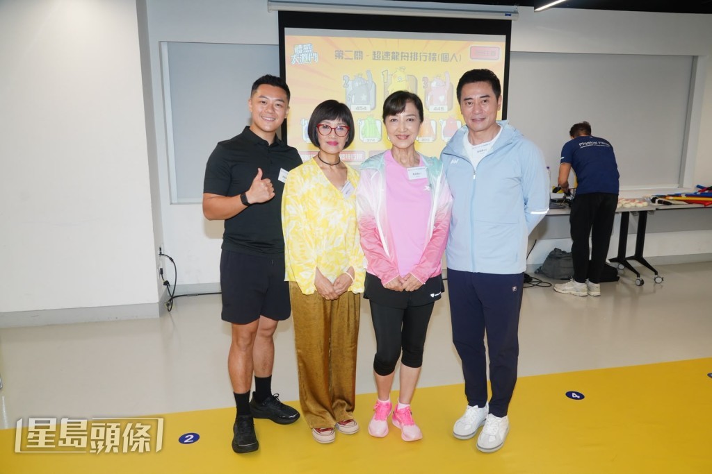 韓馬利、馬海倫、歐瑞偉與關曜儁(Leo)今日一同出席「SMART跨代虛擬運動大賽2026」的啟動禮。