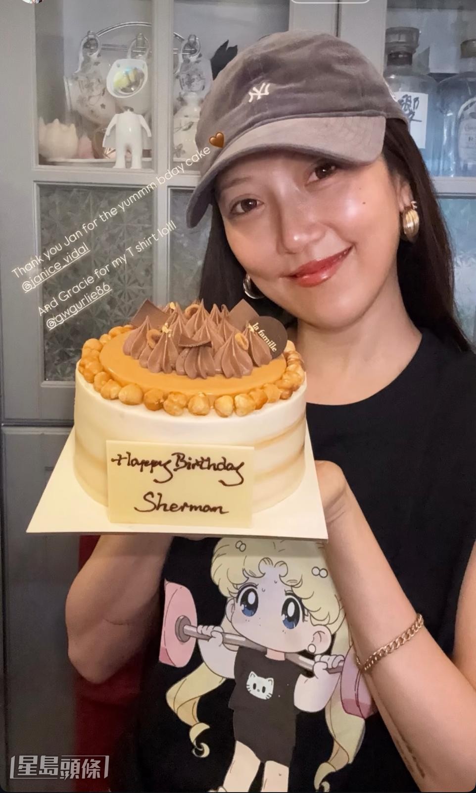 她透露已吃了不少生日飯,包括閨密親自下廚,而慶祝活動仍會陸續有來。