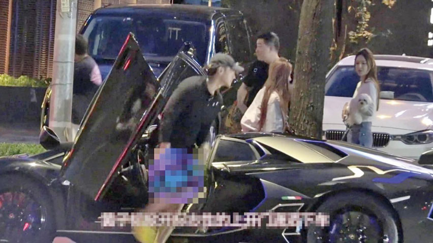 黃子韜徐藝洋違反停車規定遭舉報。網上圖片