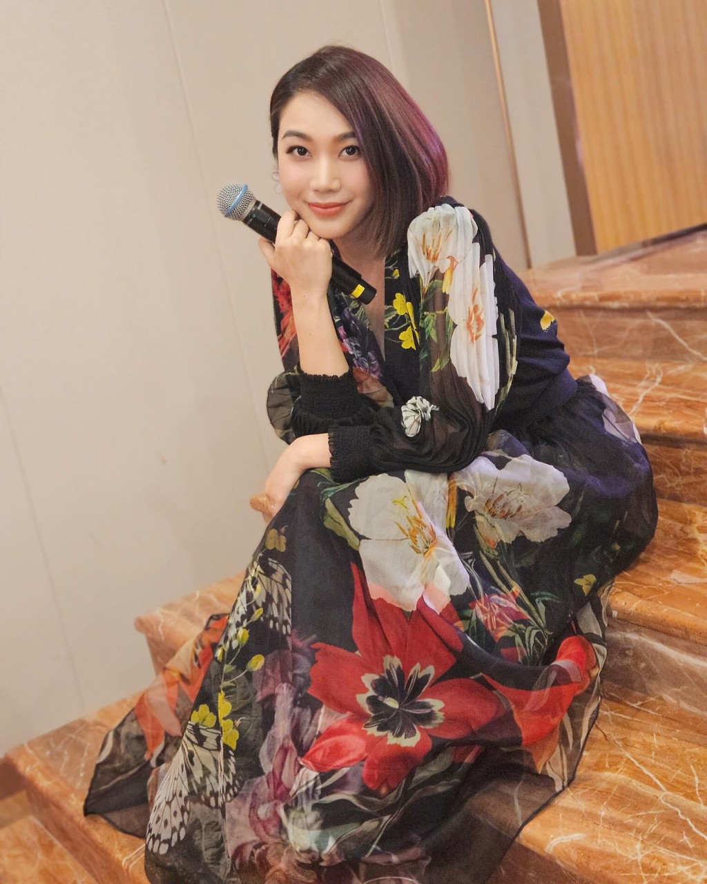 姜麗文婚後生活愉快。