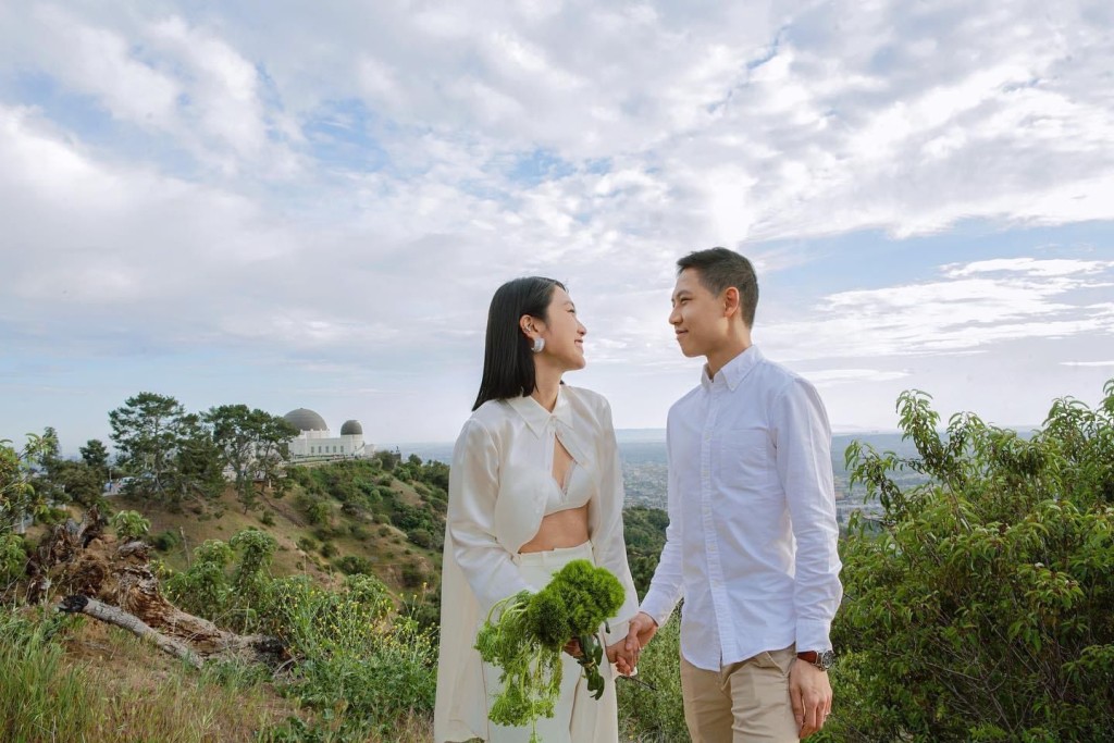 姜麗文2022年貼出婚照,宣布成為人妻。
