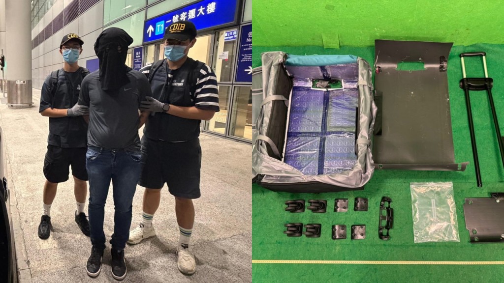 香港海關機場連破三宗毒品案 檢1300萬元毒品拘捕三人