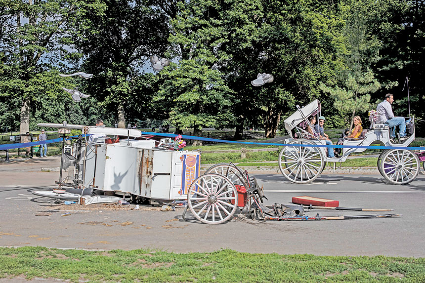 印度遊客馬哈詹本月17日死於觀光馬車事故。 Dave Sanders/紐約時報