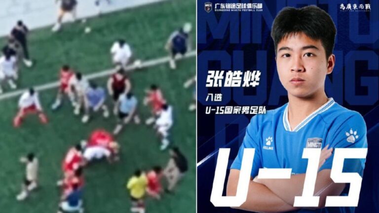 中國14歲足球新星於交流賽中受傷 涉事成人隊員遭暫停活動