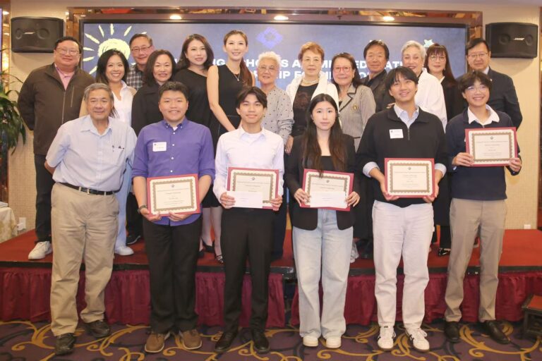 香港校友會聯會頒獎學金   六位加州優秀學子獲資助