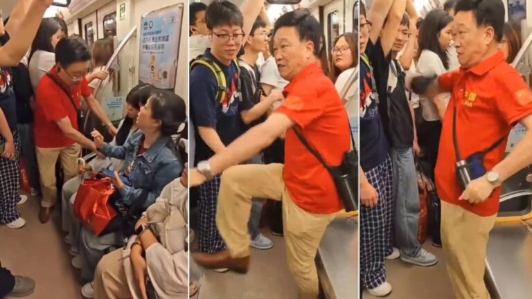 成都地鐵愛心座風波 長者強行拉扯少女引發衝突