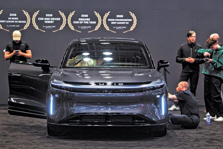 電動汽車廠商Lucid面臨的市場環境越來越嚴峻。資料圖片
