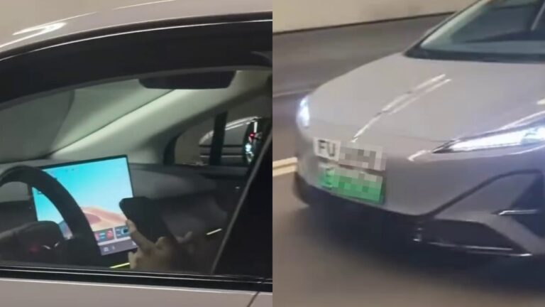 FU牌司機雙手離軚使用電話 運輸署將個案轉交執法部門