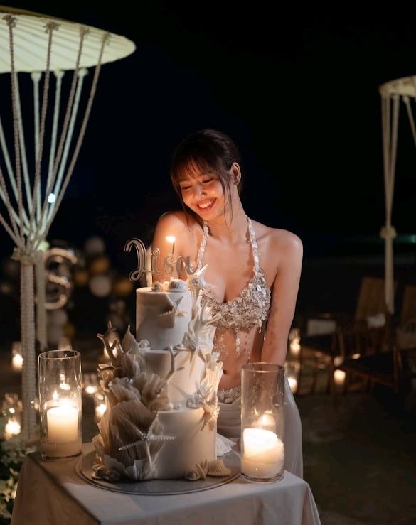 Lisa三月底在峇里島慶祝生日，但Frédéric並未在派對上現身。