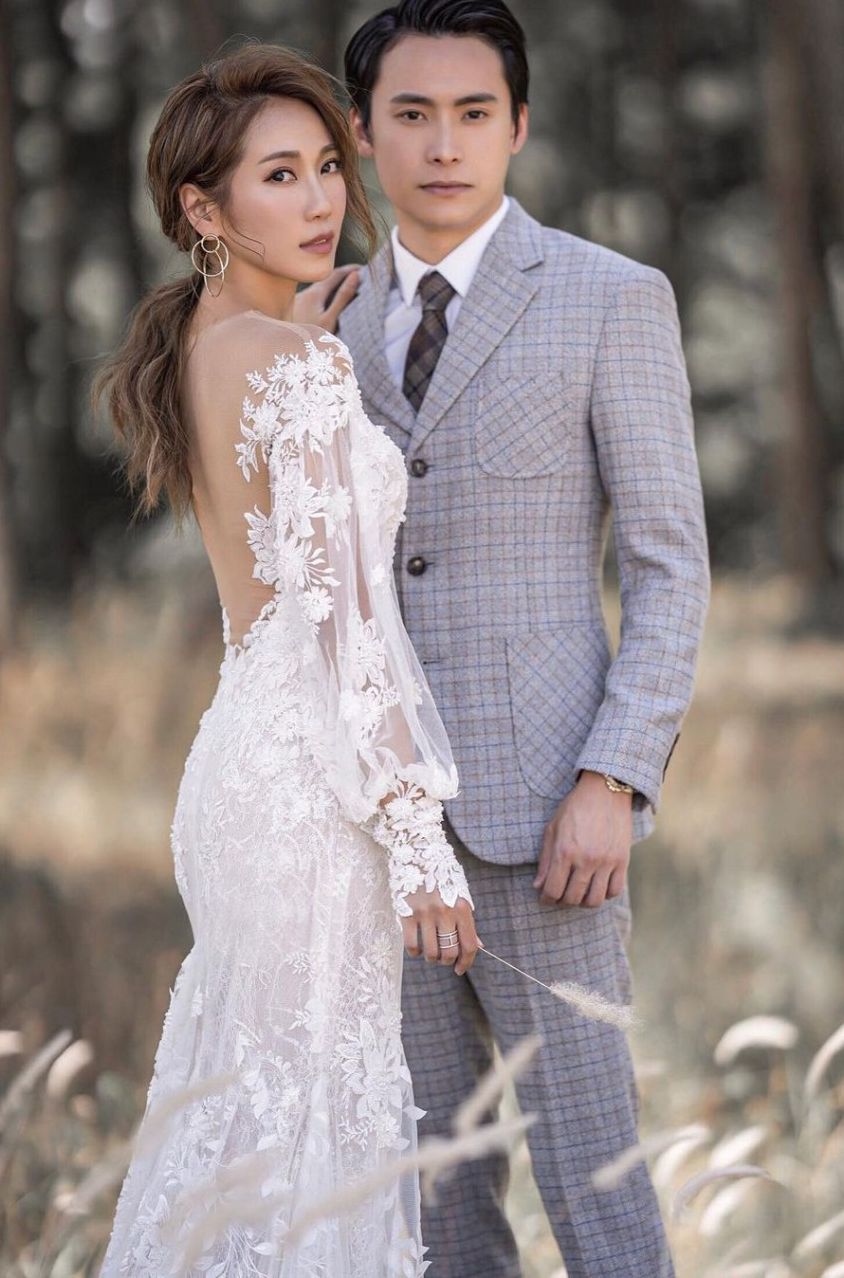 蔡明思對結婚時拍下的婚紗照非常滿意。