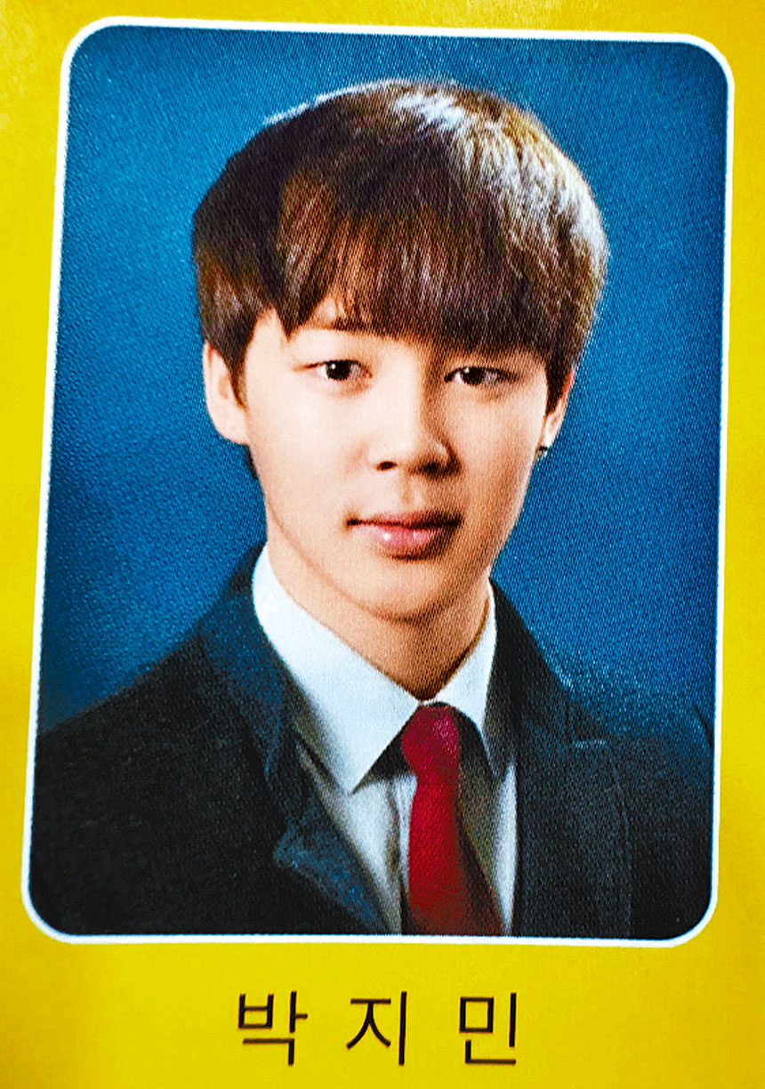 ■BTS（防彈少年團）成員Jimin高中照片。