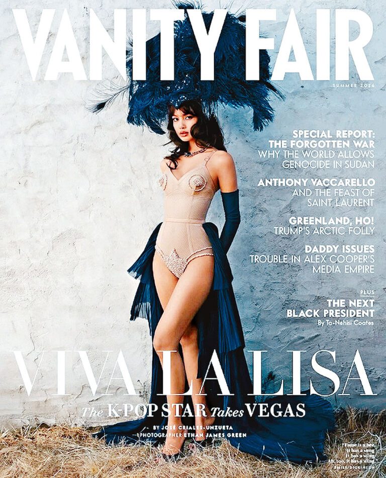 ■Lisa以賭城女郎造型登上《Vanity Fair》封面。