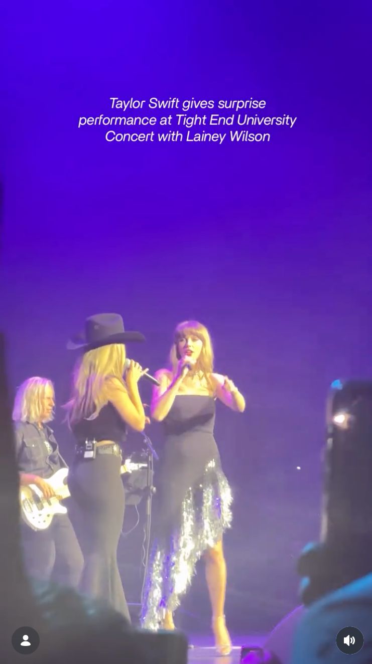 Taylor Swift日前驚喜現身一場大學演唱會並參與演出。