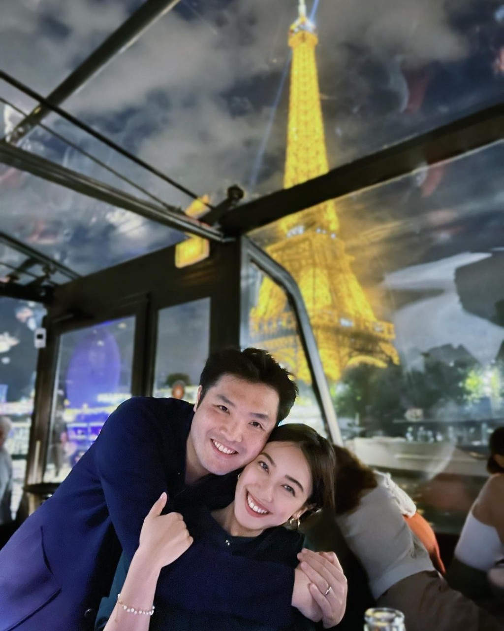 朱千雪早前罕有地分享夫妻合照慶祝結婚四周年。