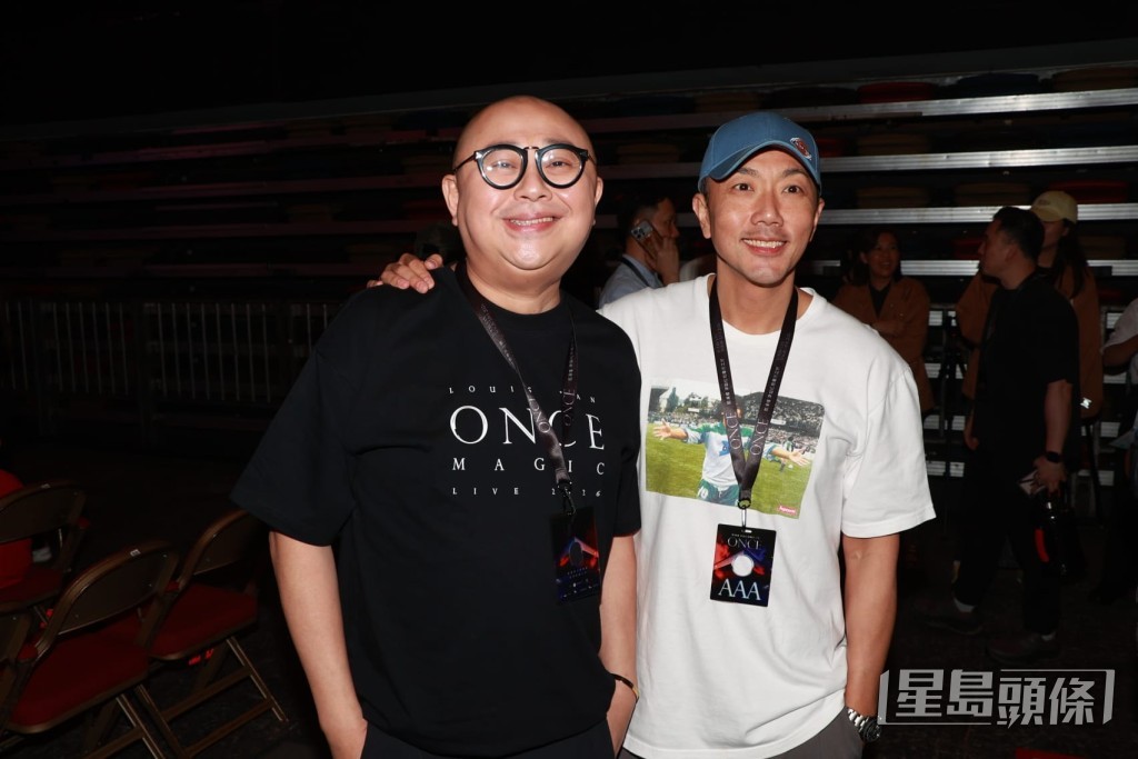 林盛斌（阿Bob）與師兄劉浩龍同框。