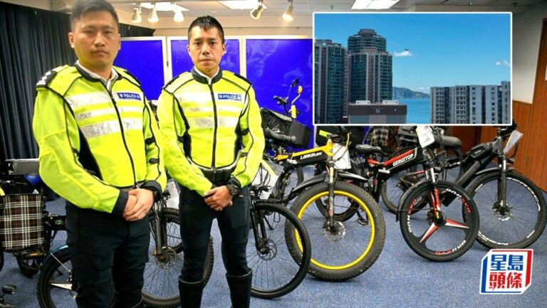 警方首用無人機執法 西九龍打擊非法電動單車拘54人