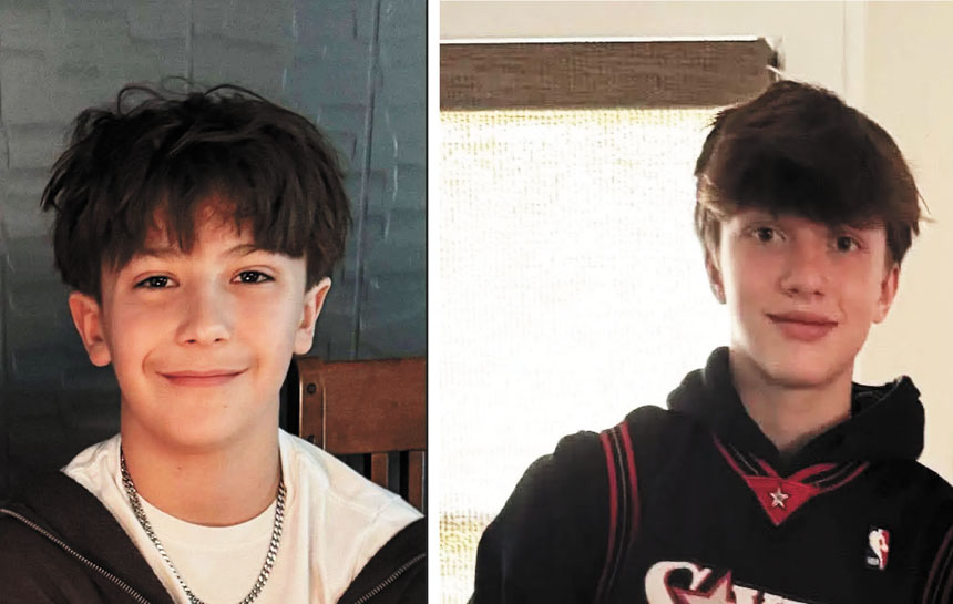 目前仍在逃的失蹤少年為14歲的莫里西與迪爾伯托。蒙特維爾鎮警務處圖片
