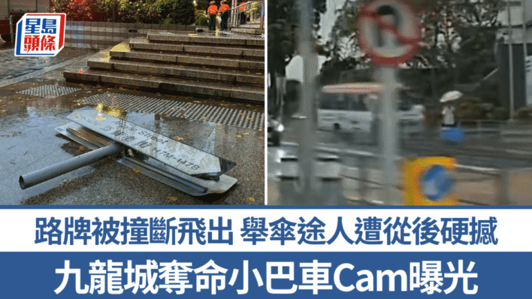 九龍城法院外小巴剷上行人路 男途人重傷不治 車Cam片段曝光