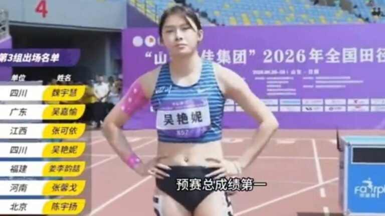 跨欄選手吳艷妮睡過頭素顏上陣 仍以12秒99奪冠