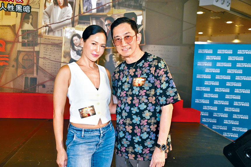 ■貝安琪開心與吳啟華演夫妻，笑言好樂意被對方加咀戲。